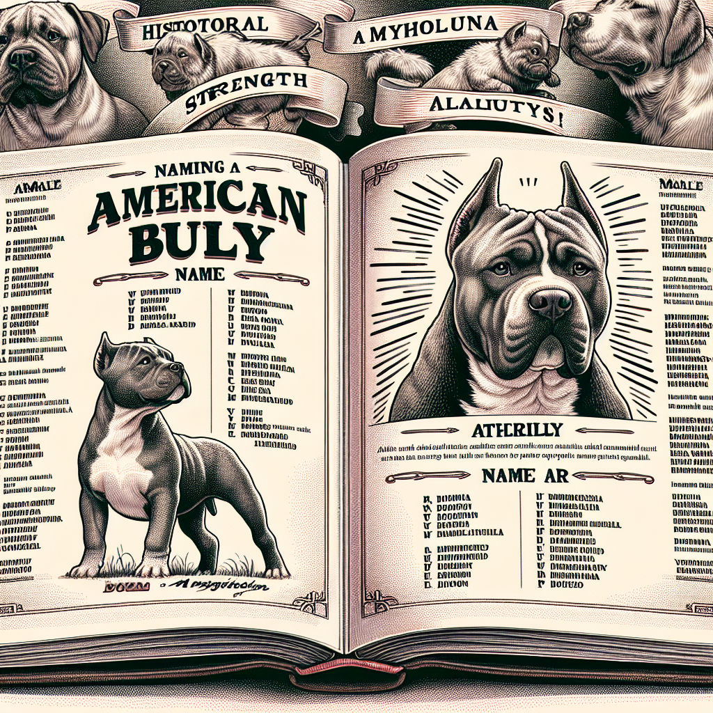 American Bully Dog Names: Unique and Inspired Choices